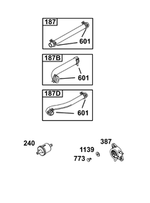 Fuel Supply Group Diagram and Parts List for 31R777-0066-G1 200000 - 399999 Briggs and Stratton Engine